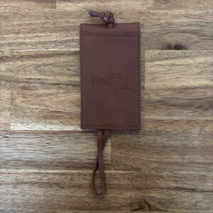 Leeman 1 FedEx Leather Luggage Suitcase Travel Tag NEW NO TAGS